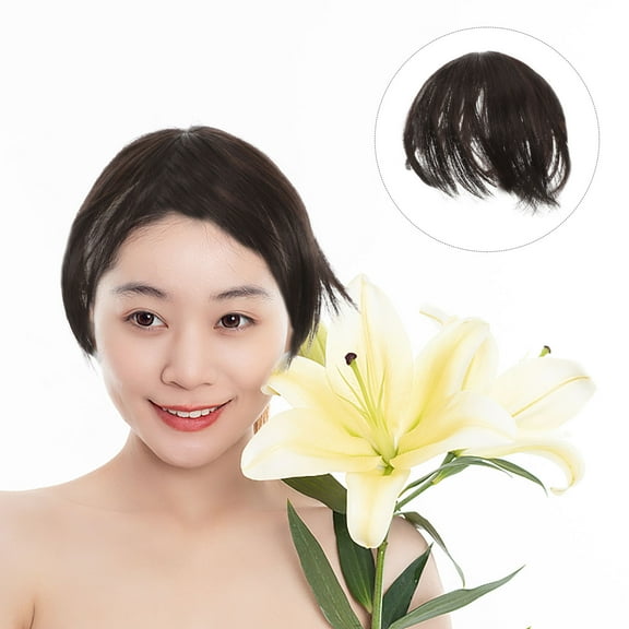 SOPOTUTU Dark Brown Synthetic Hair Topper for Women, Natural Look Hairpiece, Comfortable and Stylish, Perfect for Parties, 1 Piece