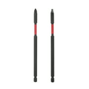 Hyper Tough 2 Piece Long Impact Driver Hex Shank Drill Bits, 6 inch