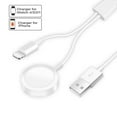 thumbnail image 1 of Smart Watch Charger  2 in 1 Portable Wireless Magnetic Compatible with  Watch Series Charging Cable, 1 of 8