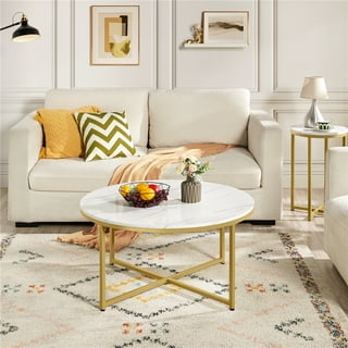 Round white coffee table walmart deals