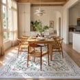 thumbnail image 4 of Lahome Washable 8'x10' Area Rug, Purple Vintage Floral Rugs for Living Room, Soft Non-Slip Low Pile Large Carpet for Bedroom Nursery, Boho Farmhouse Dining Room Decor, Purple, 4 of 11