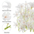 thumbnail image 4 of Uxcell 7" Flores de Orquídea Artificial para Velas Flotantes Simulación Rellenos de Jarrón Blancos 16 Pcs, 4 of 5