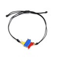 thumbnail image 5 of Colombia Map Flag Rope Bracelet Women Girls Jewelry, 5 of 5