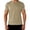 Khaki, variant on Trainning Tees for Men Short Sleeve T Shirt with Reflective Stripe Breathable Workout Top for Night Running Ridinng Wear Gray S