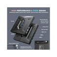 thumbnail image 2 of External CD DVD Drive Player CD Burner with USB 3.0/USB-C Ports Hub and SD Card Reader, Portable CD DVD ROM +/-RW Optical Disk Drive Writer for Laptop PC Windows 11/10, Mac, Linux Computer, 2 of 7