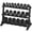 400 lb Set (5-40 lb) with Rack, variant on HANDBODE 3-Tier Dumbbell Rack with 1200 lb Large Capacity, Holds 5-125 lb Dumbbells, Heavy Duty Weight Storage Stand for Home Gym