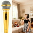 thumbnail image 1 of Microphone Jouet, EDHITNR Microphone de Simulation Réaliste, Durable Léger Portable Accessoires de Pratique pour Chanter Parler Spectacles sur Scène Fêtes d'Anniversaire, 1 of 5