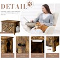 thumbnail image 5 of Walsunny Hidden Cat Litter Box Cat Washroom with Double Removable doors and Divider Indoor for Living Room Brown, 5 of 7
