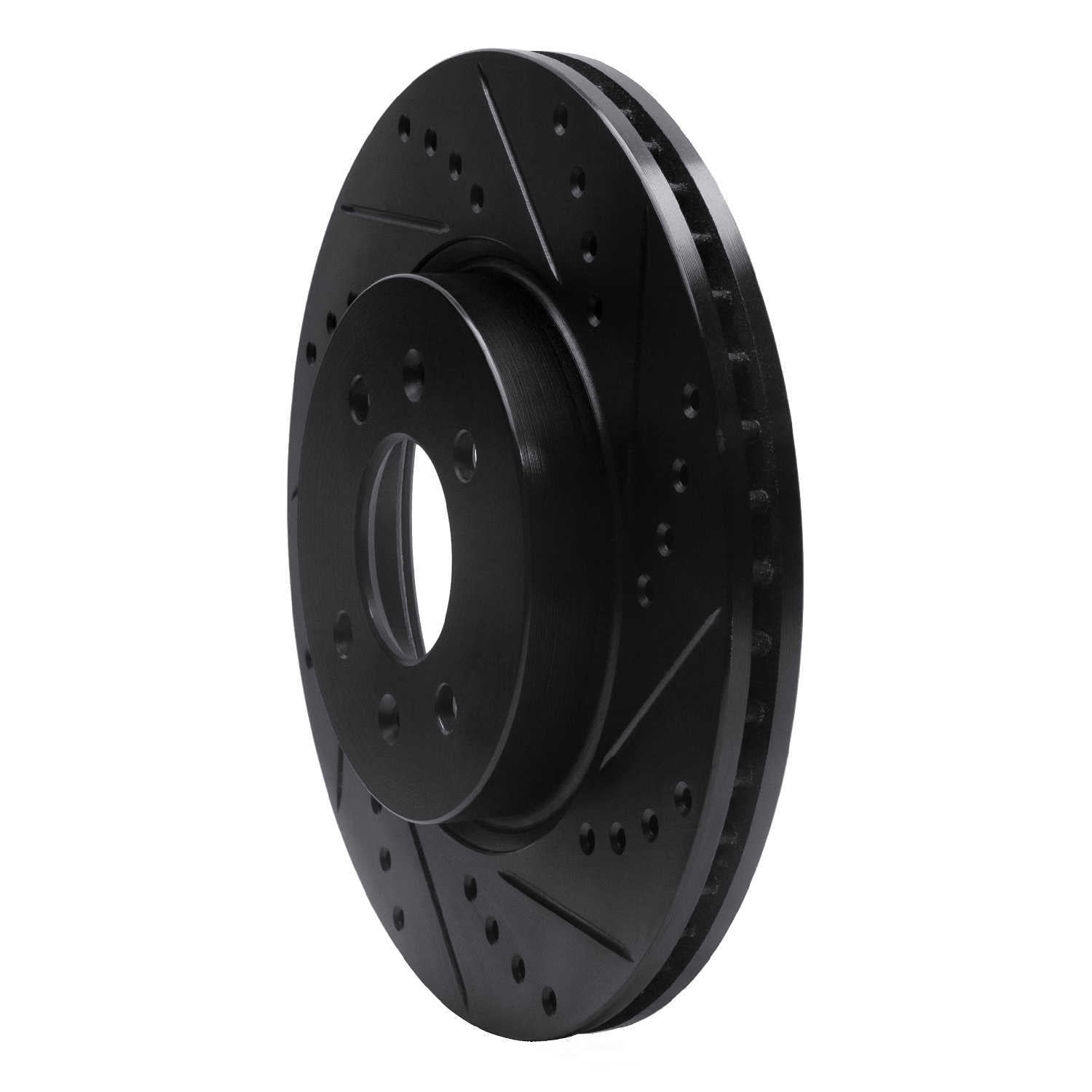 Dynamic Friction Company 633-21015R DFC Brake Rotor - Drilled And Slotted - Black