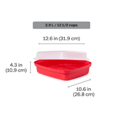 Tupperware Season-Serve Plastic Marinating Container with Lid