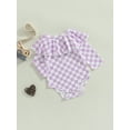 thumbnail image 3 of Bagilaanoe Newborn Baby Girl Boy Rompers Tops Checkerboard Print Long Sleeve Bodysuit 6M 12M 18M 24M Infant One Piece Jumpsuit, 3 of 7