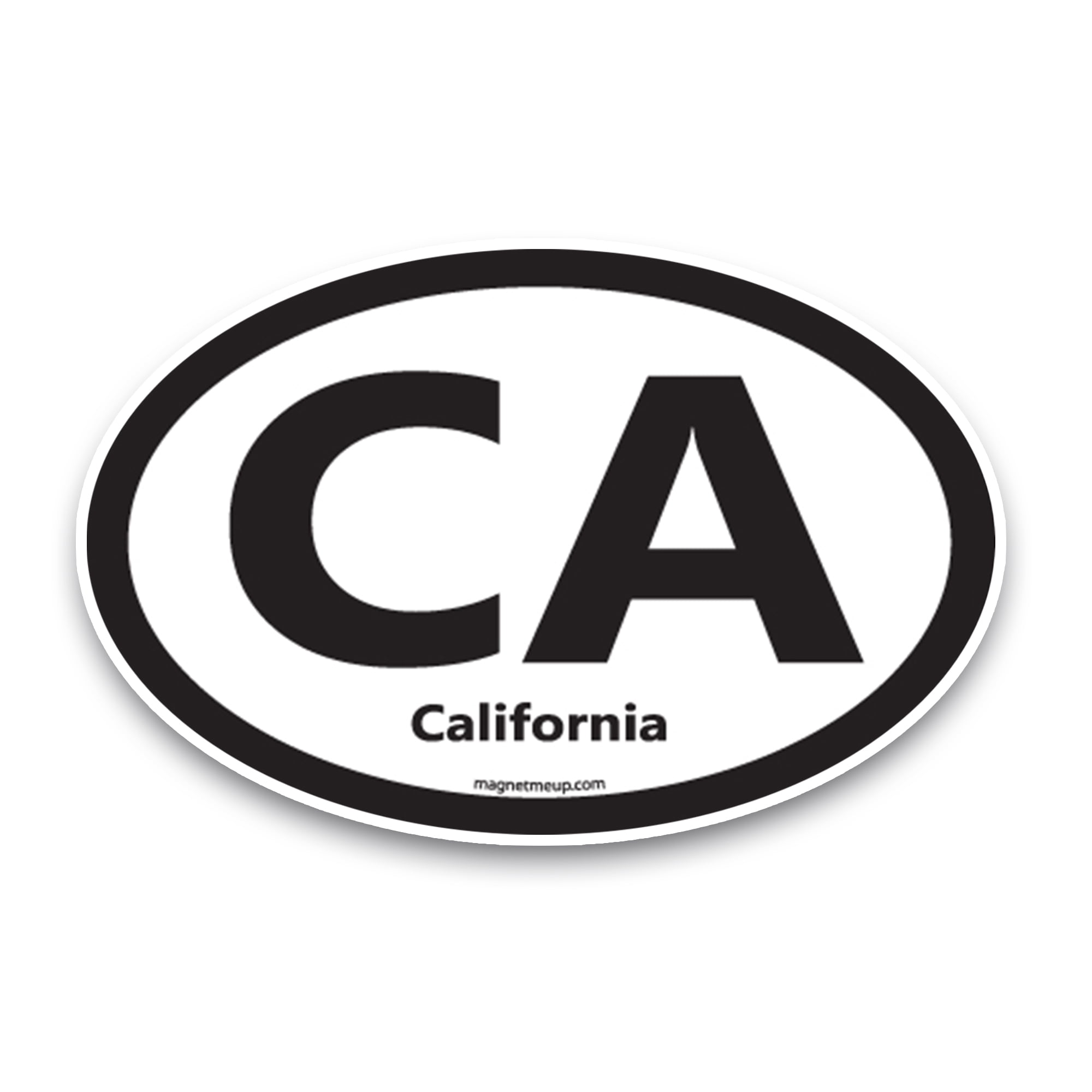 Magnet Me Up CA California US State Oval Magnet Decal, 4x6 In, Vinyl ...