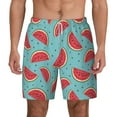 thumbnail image 2 of Goofa Watermelon Printed Men's Swim Trunks Board Shorts Quick Dry Mens Swimming Trunks with Compression Liner,Breathable Fit Hawaii Beach Shorts-Medium, 2 of 9