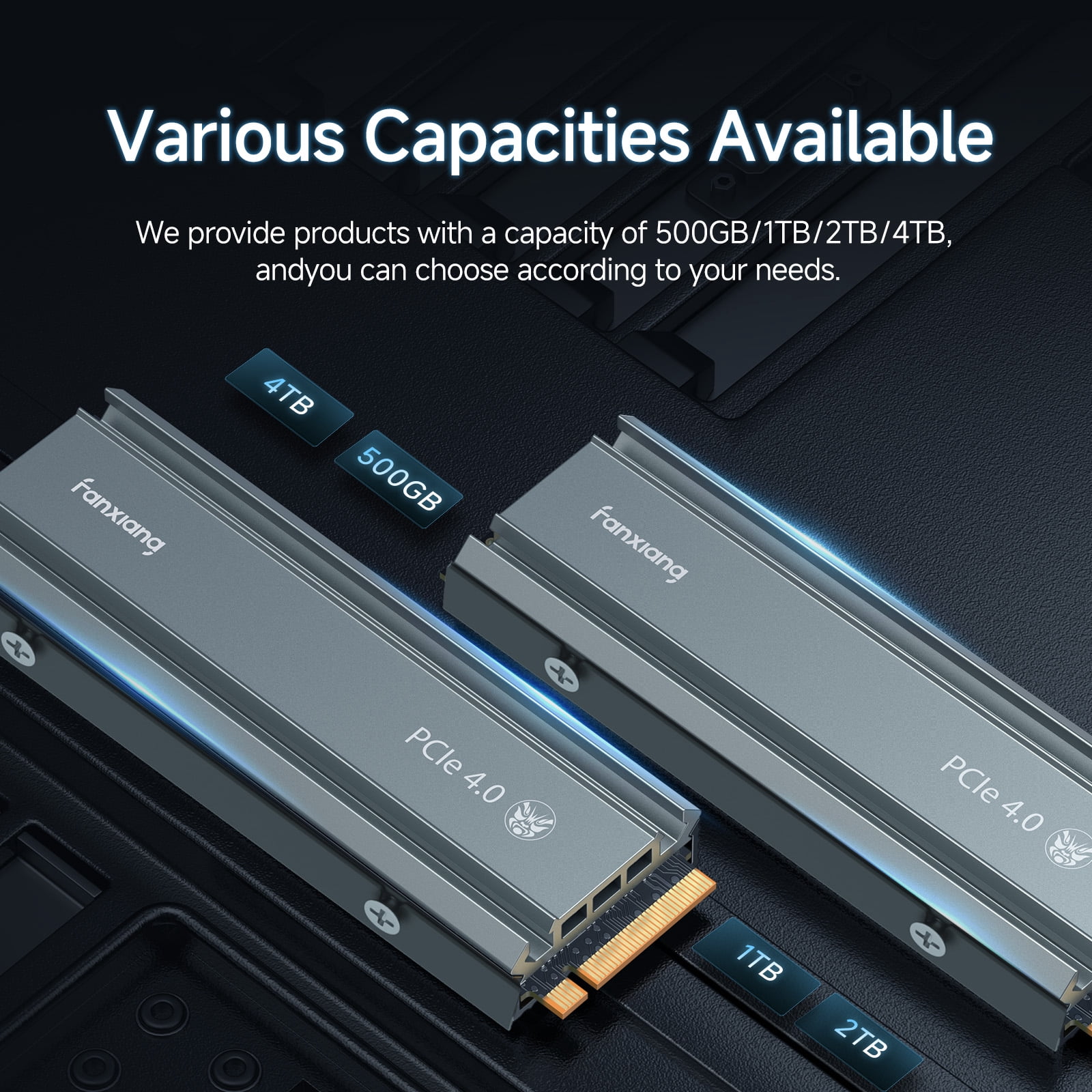 fanxiang, S660 Gaming SSD, 500GB, PCIe 4.0 NVMe M.2 - Walmart.com