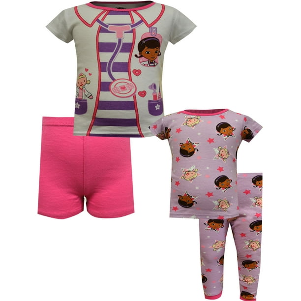 Disney Doc McStuffins 4 Piece Todder Cotton Pajamas