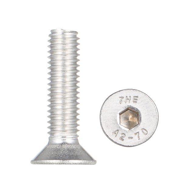 DIN7991 304 Tornillos Allen Tornillos hexagonales de acero inoxidable Tornillo hexagonal M5 * Carevas Tornillo