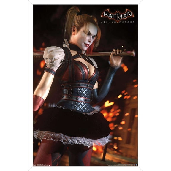 DC Comics Video Game - Arkham Knight - Harley Quinn Wall Poster, 14.725" x 22.375", Framed