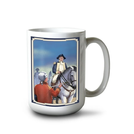 

15 fl oz Ceramic Mug American Revolution Cornwallis Dishwasher & Microwave Safe