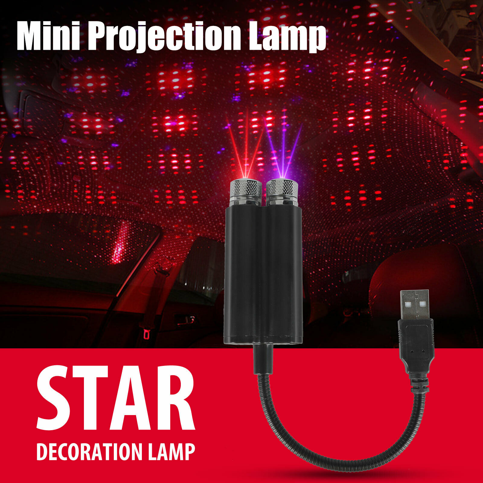 1PC Car led Interior Lights, Star Lamp, Car Lights, USB Lights, USB Star Lights, led Car Lights