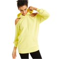 thumbnail image 2 of I.N.C Womens Bling Cutout Hoodie Sweatshirt, Yellow, X-Small, 2 of 2