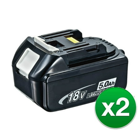 - Replacement Battery For Makita LXFD01 / LXFD01CW Power Tools - BL1850 (5000mAh, 18V, Li-Ion) - 2 Pack