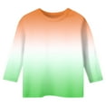 thumbnail image 4 of Ccpelsie Girls Casual Short/Long Sleeve T Shirts Kids Loose Soft Striped Color Block Tunic Tops, Tees Blouses(Green,3-4 Years), 4 of 5