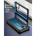 thumbnail image 4 of Poetic Guardian Case for iPhone 13 Mini, Clear Case with Built-in Screen Protector, Blue, 4 of 6