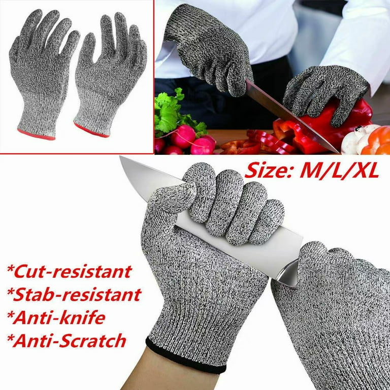 Cut Resistant Gloves Level 5 Protection for Kitchen Safety Anti Cutting  Gloves