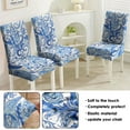 thumbnail image 5 of Set of 4 Artistic Paisley Bohemian Dining Chair Covers Vintage Floral Ethnic Retro Colorful Pattern Washable Polyester Stretch Slipcovers Removable Protector for Classic Dining Room, 5 of 7