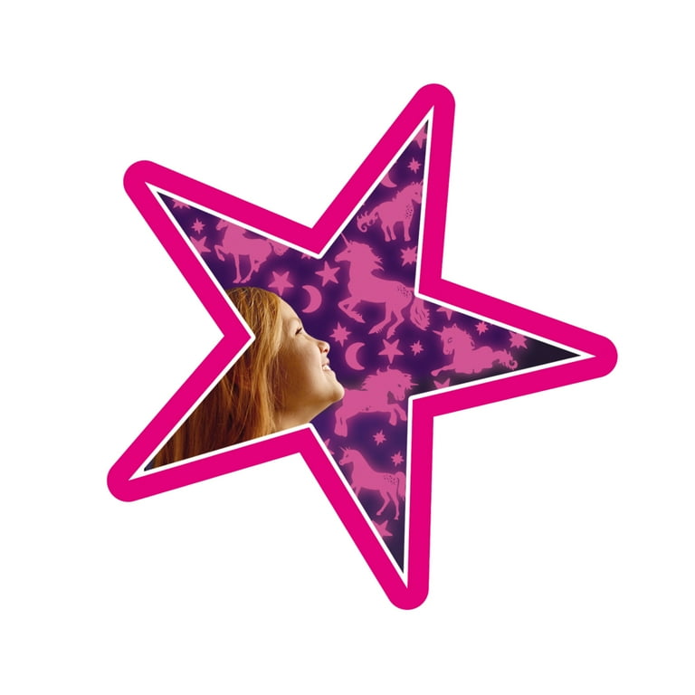 Glow glitter cheap stars pink