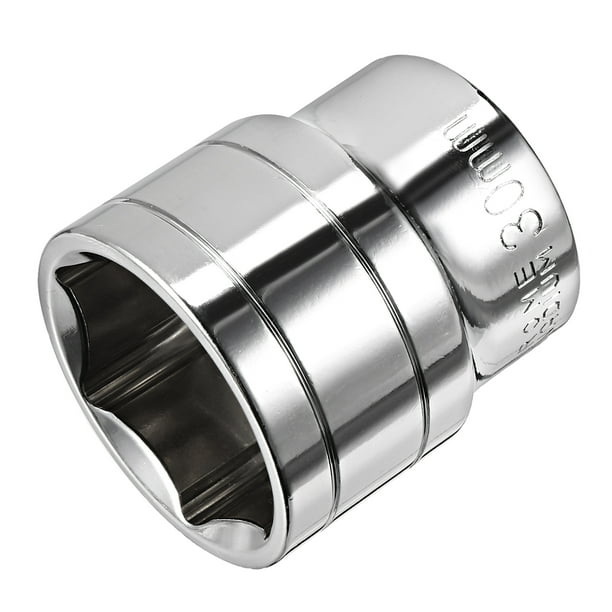 1/2-inch Drive 30mm 6-Point Shallow Socket, Cr-V - Walmart.com ...