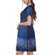 thumbnail image 2 of Disketp Retro Blue Glitter para Vestido de Manga Corta para Mujeres, Vestidos de Verano para Mujeres, Casual y Holgado para la Playa, 2 of 6