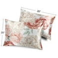 thumbnail image 4 of Sweet Jojo Designs Peony Floral Garden Pink Ivory Decorative Satin Pillowcases, 4 of 6