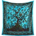 thumbnail image 6 of Popular Handicrafts Tapestry Wall Hanging Tree of Life Hippie Mandala Bohemian Hippy Kaleidoscopic Intricate Floral Design Indian Tapestries Bedspread, 6 of 8