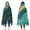 Teal Gold Marble, variant on Wearable Blanket,Teal Gold Marble Pattern Hooded Wearable Flannel Blanket for Adults & Teens,Winter Poncho Shawl Wrap Cape Cozy Anti-Pill,50"x60"