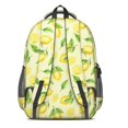 thumbnail image 3 of Lemon and Leaf Yellow Pattern Backpack for School, Cute School Bag with Adjustable Shoulder Straps and Padded Back, 16.9"x12.6"x5.9", 3 of 5