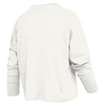 thumbnail image 3 of Women's Pressbox White Auburn Tigers Motley Boxy Waist-Length Long Sleeve T-Shirt, 3 of 3