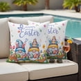 thumbnail image 5 of Outdoor Waterproof Pillow Covers Easter Gnome Colorful Egg Decorative Throw Pillow Protectors,Pillowcase Cushion Cases for Patio Sofa Garden Couch,16x16in,Pack of 2, 5 of 14