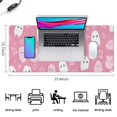 thumbnail image 5 of Long Mouse Pads for Desk,Pastel Halloween Ghost Pattern Desk Mats on Top Of Desks, Desk Mouse Pad Extra Large with 3mm Non-Slip Base and Stitched Edge for Gaming,Office,Work,Home 35.4x15.7in, 5 of 5