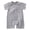 Grey-w, variant on Baby Boy Short Sleeve Bodysuit Solid Color High Stretch Button Front Breathable Summer Newborn Snap Button Daily Wear One Piece 0-3 Months