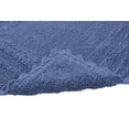 thumbnail image 6 of Better Trends 2 Piece Bathroom Rugs Set 100% Cotton, Soft Tufted Bath Mat, Water Absorbent & Reversible Bath Rug (Blue) Lilly Crochet Collection, 6 of 7