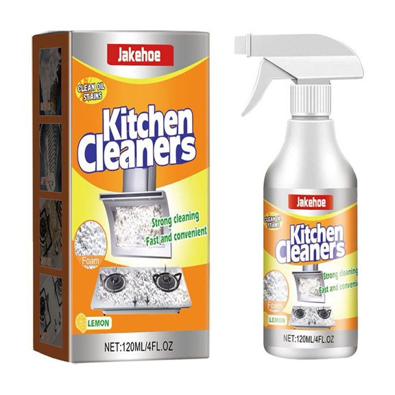 Powerful Range Hood Cleaner Spray 120ml Fast-Acting Degreaser for Kitchen Surfaces