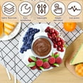 thumbnail image 3 of HLONK Electric Fondue Pot Set Practical Chocolate Fondue Kit Removable Melting Pot Fruit Plate Fruit Fork 2 Adjustable Temperature Settings Electric Maker Melting Warming Caramel Cheese, 3 of 11
