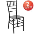 thumbnail image 4 of 2 Pk. HERCULES Series Black Resin Stacking Chiavari Chair, 4 of 9