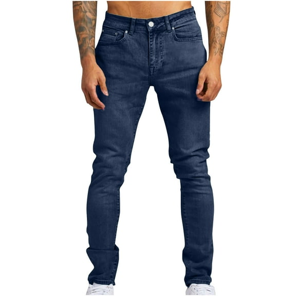 Mingw Blue Ultra Big and Tall Mens Bootcut Jeans Canvas Carpenter Straight Fit Baggy Utility Work Denim Pants,Up to 8XL