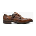 thumbnail image 3 of Stacy Adams Mens Karson Leather Brogue Monk Shoes, 3 of 8
