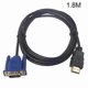 thumbnail image 1 of HDMI to VGA Adapter Cable for HD LCD Monitors - 1080p Resolution, Multiple Length Options Available, 1 of 4