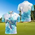 thumbnail image 4 of Aplkyhs Sea Turtle Matching Golf Shirts for Couple Quarter Zip Couple Golf Matching Outfits Breathable Fabric Mens Hawaiian Shirt Keep Cool in Hot Weather Machine Washable, 4 of 6