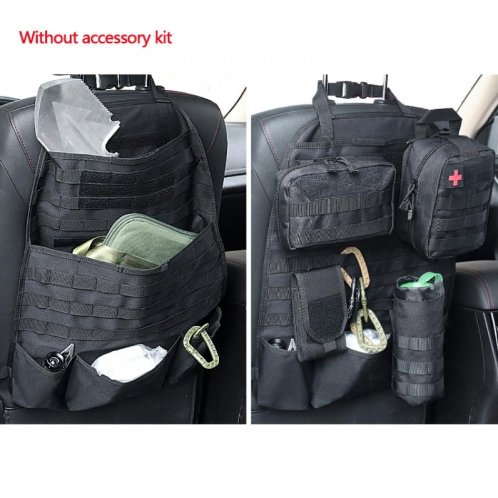 Car Seat Back Organizer Tactical MOLLE Panel Vehicle Cover Protector