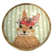 Tabletop Rabbit Bowl. Bunny Easter Spring In0281 Green